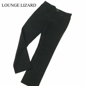 LOUNGE LIZARD ラウンジリザード コットン スリム 5P パンツ Sz.2　メンズ 黒 日本製　C3B04467_B#Q