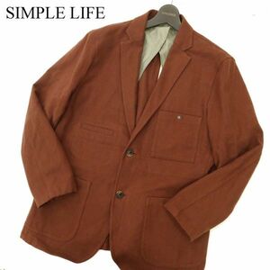 SIMPLE LIFE シンプルライフ レナウン 通年 背抜き ワーク★ 2B テーラード ジャケット Sz.L　メンズ　C3T10696_B#O