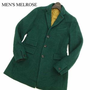 smart MEN'SMELROSE мужской Melrose Италия производства ткань * ardites шерсть Sly балка вязаный Пальто Честерфилд Sz.3 мужской C3T11249_C#N