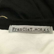 FranCisT_MOR.K.S. フランシストモークス スカル スワロ★ ウール アンゴラ混 ニット セーター カットソー Sz.2　メンズ 黒　C3T11197_C#K_画像7