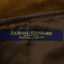 JOURNAL STANDARD ジャーナルスタンダード 秋冬 ウール★ ツイード ダウン ダッフル コート Sz.M　メンズ キャメル　C3T11223_C#N_画像5