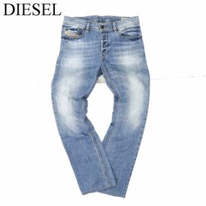 DIESEL ディーゼル 【WAYKEE 0840L】 USED加工★ レギュラー ストレート デニム パンツ ジーンズ Sz.28　メンズ　C3B04548_C#R