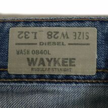 DIESEL ディーゼル 【WAYKEE 0840L】 USED加工★ レギュラー ストレート デニム パンツ ジーンズ Sz.28　メンズ　C3B04548_C#R_画像8