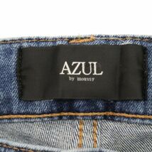 AZUL by MOUSSY アズール マウジー A Perfect Denim REMAKE クラッシュ加工★ スキニー デニム パンツ ジーンズ Sz.M メンズ　C3B04679_C#R_画像7