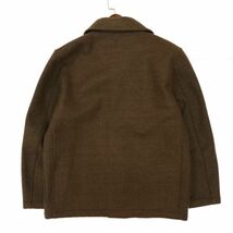 UNIQLO U ユニクロ ユー ルメール 秋冬 ウール混★ 裏起毛 防風フリース ジャケット Sz.M　メンズ 茶色　C3T11576_C#N_画像4