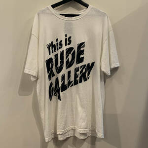 RUDE GALLERY VINTAGE TEE - This is RUDE GALLERY WHITE L