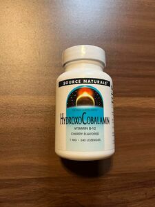 Source Naturals（ソースナチュラルズ）ヒドロキソコバラミン ビタミンB-12 チェリー風味 トローチ 240粒 