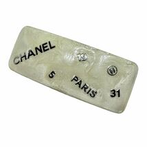 CHANEL バレッタ　カンボンライン ベージュ系　99A_画像1