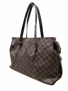 LOUISVUITTON ルイヴィトン ダミエ チェルシー N51119 トートバッグ ショルダーバッグ ブラウン TH0095