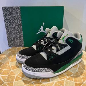 【入手困難】 AIR JORDAN 3 RETRO エアジョーダン3 レトロ pine green 27cm 希少サイズ 新品未使用 スニーカー シューズ