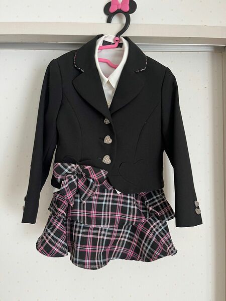 110センチ　 女子 リボン スカート　入学式　卒業式