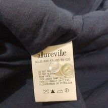 allureville シャツ　紺　レディース　丈65センチ　肩幅50センチ（0）_画像4