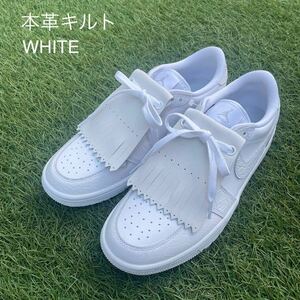 本革キルト 白 ゴルフシューズ NIKE GOLF JORDAN1ナイキ