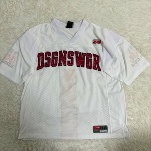 1円～　DSGNSWGR　SWAGGER　スワッガー　90s　ゲームシャツ　Tシャツ　ホワイト　サイズXL　オーバーサイズ　ラッパー　　スケーター