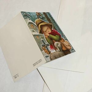 Art hand Auction デッドストック☆クリスマスカード (封筒付) MADE IN SPAIN, 印刷物, 絵はがき, ポストカード, その他