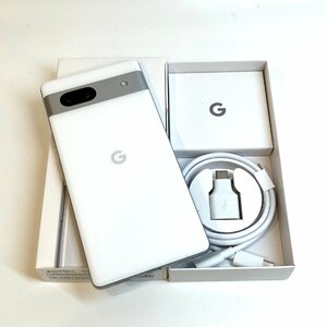 【送料無料 中古 超美品】SIMフリー Google Pixel 7a 128GB スノウ 赤ロム保証 Softbank版【京都駅前】