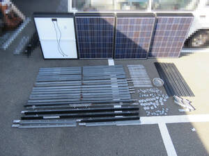 ●(1)シャープ ソーラーパネル 太陽電池モジュール ND-160AV 160W 21枚set 2009年製(多分) 【神奈川発】