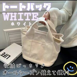 ☆トートバッグ☆ミニトートバッグ☆キャンバスバッグ☆多機能☆仕切り☆収納☆