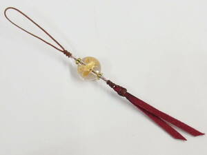  braided strap four god gold ... crystal ( Brown × wine red ) * PS-M-S46