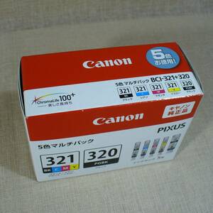 キャノン 純正インクカートリッジ　BCI-321+320/5MP　BCI-320PGBK/321BK/321C/321M/321Y　5色マルチパック　箱入り未開封！