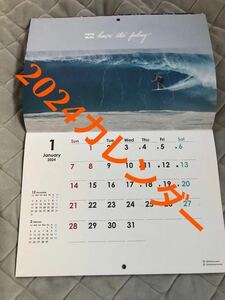 ビラボン BILLABONG 2024 壁掛け カレンダー サーフボード ロングボード