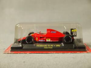 フェラーリ F1-91 1991年 #27 アラン・プロスト アシェット フェラーリF1コレクション 1/43 【模型のみ】