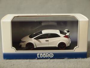 ホンダ シビック Type-R 2015年 FK2 Japan License Plate Championship White EBBRO 1/43 45366