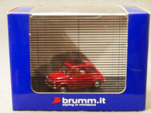 Fiat 500D Red Brumm 35周年(1972-2007)記念 'Sexy Brumm' Box Brumm 1/43 S72/07