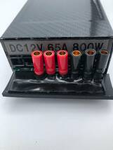 【 DC１２V ６５A 】S/N 041｜安定化電源｜カーボン柄｜3系統｜静音｜コンパクト｜ACコード付_画像2