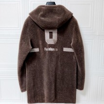 ウール・毛皮ファーコート■DCKMANY新品 高品質 メンズ 冬服 肉厚 極地防寒 フード付き ロングコート ジャケット ブラウンH8615-3XL_画像2