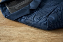ダウンコットン テーラードジャケット■DCKMANY新品 メンズ 中綿 スーツジャケット 秋冬 軽量 紳士 ジャケット アウター ブルー A6902-L_画像8