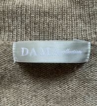 上質 カシミヤ100%【DAMA collection】ロングニットガウンカーディガン カシミア セーター ダーマコレクション 大きいサイズ LL_画像2