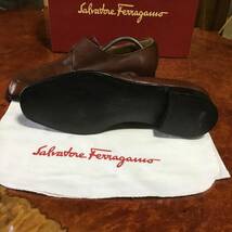 salvatore ferragamo フェラガモ メンズビジネスシューズ　シングルモンクストラップ　美品_画像8