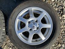 165/65R13 77Q DUNLOP WINTERMAXX スタッドレス バリ山4本セット　13x4.5J ET 45 PCD 4Hx100 軽自動車用　_画像5