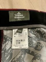 Vivienne Westwood Man ヴィヴィアン ウエストウッド マン ウール100% タータンチェック パンツ 赤 レッド 50 ( 666 peel lift undercover_画像4