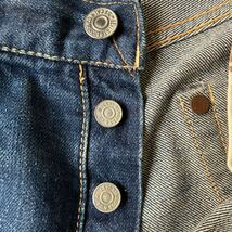 ビンテージ リーバイス オリジナル　501XX 濃紺　 50s LEVIS 501XX オフセット ビッグE USA製 革パッチ_画像7