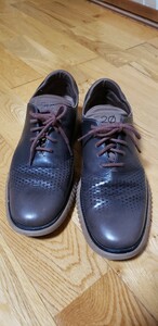 COLE HAAN コールハーン161 C25530 F17 2.0ゼログランド レザーシューズ レザースニーカー ダークブラウン カジュアル 8.5/26cm相当