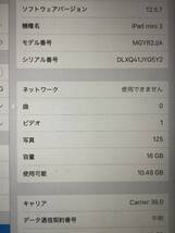 Apple iPad mini 3 A1600 WiFi + Cellular(au) ゴールド_画像2