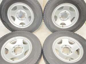 中古タイヤ スタッドレスタイヤ ホイールセット 4本セット 195/80R15 107/105 LT 15x6.0 139.7-6穴 DUNLOP ウィンターマックス SV01