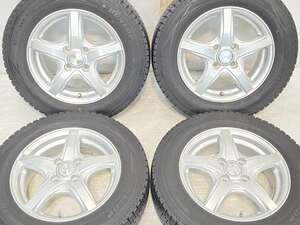 中古タイヤ スタッドレスタイヤ ホイールセット 4本セット 155/80R14 88/86 LT VIOLENTO 14x5.0 39 100-4穴 DUNLOP SV01