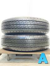 中古タイヤ サマータイヤ 2本セット 195/80R15 107/105 LT ダンロップ SP 175N_画像1