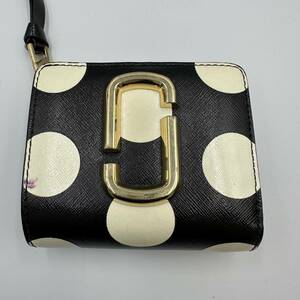 【1円スタート】MARC JACOBS マークジェイコブス スナップショット コンパクトウォレット 財布 二つ折り