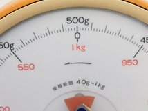 【送料無料/b】ISIDA/イシダ 台はかり WIDE80 40g～1kg 両面 アナログ 中古 昭和レトロ 2周まわります_画像3