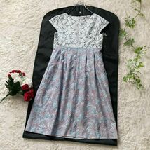 TOCCA　レース刺繍切替　Aラインワンピース　エンブロイダリー　日本製　0サイズ　トッカ　オンワード樫山_画像6