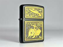 ZIPPO ジッポ TOLEDO マタドール ブラックマット K VII 1991 ライター●R511045_画像3