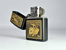 ZIPPO ジッポ TOLEDO マタドール ブラックマット K VII 1991 ライター●R511045_画像4