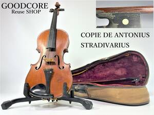 【ジャンク品】COPIE DE ANTONIUS STRADIVARIUS ストラディバリウス バイオリン CONRAD GOTZ 弓 4/4●R511046