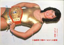 全日本女子プロレス　パンフレット　14号　ジャガー横田　ミミ萩原　デビル雅美　クラッシュギャルズ　長与千種　表紙一部焼け有り　_画像3