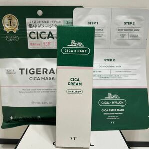 CICA3ステップマス！クダメージマスク&CICAクリーム50g3点セット