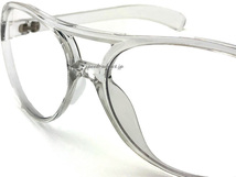 セルフレーム SEMI AUTO TEARDROP SUNGLASS CLEAR × CLEAR/セミオートティアドロップサングラスクリアレンズ透明ナスオートツーブリッジ_画像6